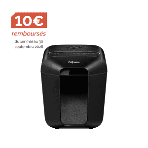 DESTRUCTEUR FELLOWES LX41 4x12mm POWERSHRED CC NOIR