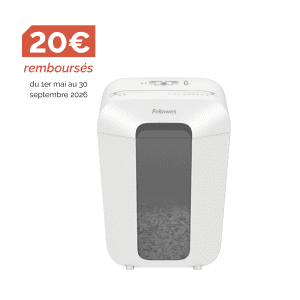 DESTRUCTEUR FELLOWES LX70 4x40mm POWERSHRED CC BLANC