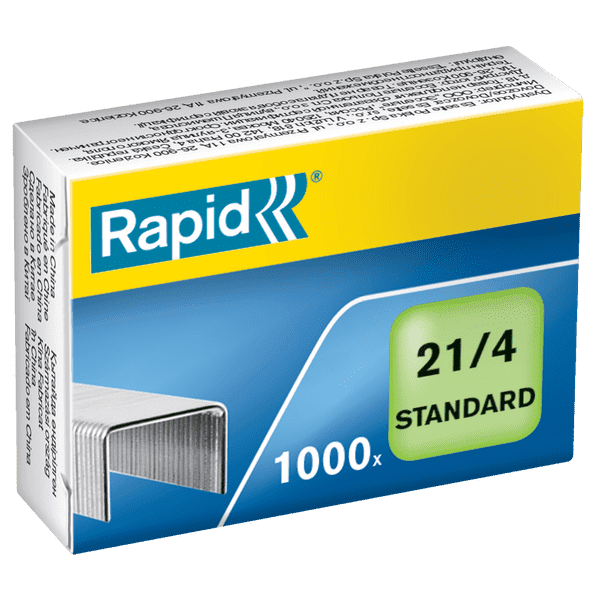Lot De 5 Boîtes De 1000 Agrafes Standard Rapid 26/6 Galvanisées - Pour Agrafeuse De Bureau Ou Manuelle