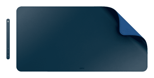 SOUS-MAINS ASPECT CUIR 80/40 BLEU FONCE LEITZ 5382