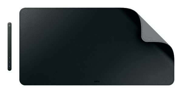 SOUS-MAINS ASPECT CUIR 80/40 NOIR LEITZ 5382