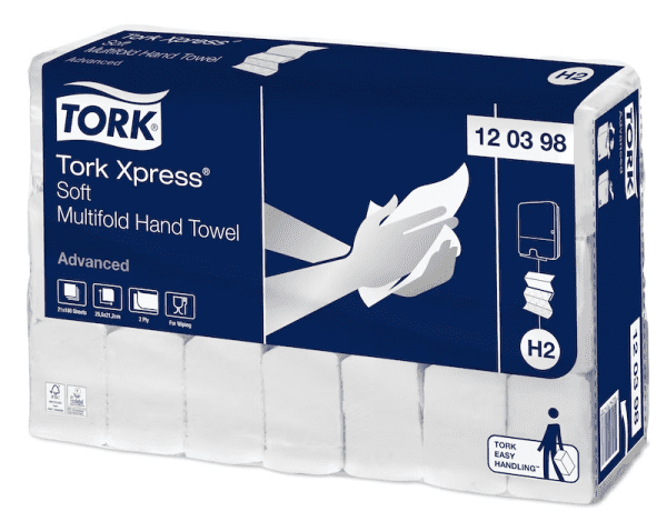 Papiers-mouchoirs Tork Advanced, boîte plate