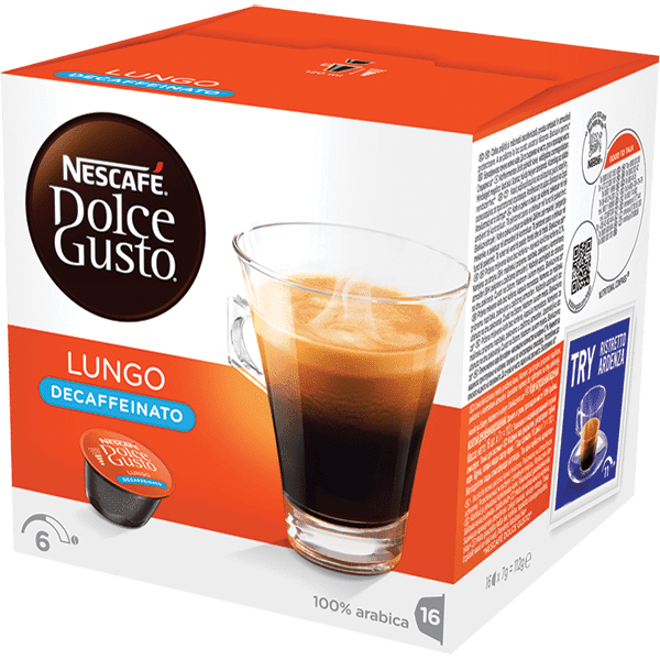CAPSULE DE CAFE NESCAFE DOLCE GUSTO LUNGO DECAF - boîte de 16