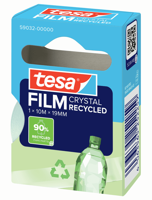 RUBAN ADHESIF CRYSTAL RECYCLED 19/10 TESAFILM