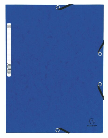 FARDE 3 RABATS CARTON A ELASTIQUE BLEU ROTOPLI