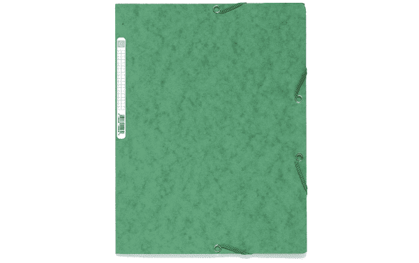 Pochette à rabats en carton à élastique Verte, autres couleurs Exacompta  (par 3) - CAPE Tanger