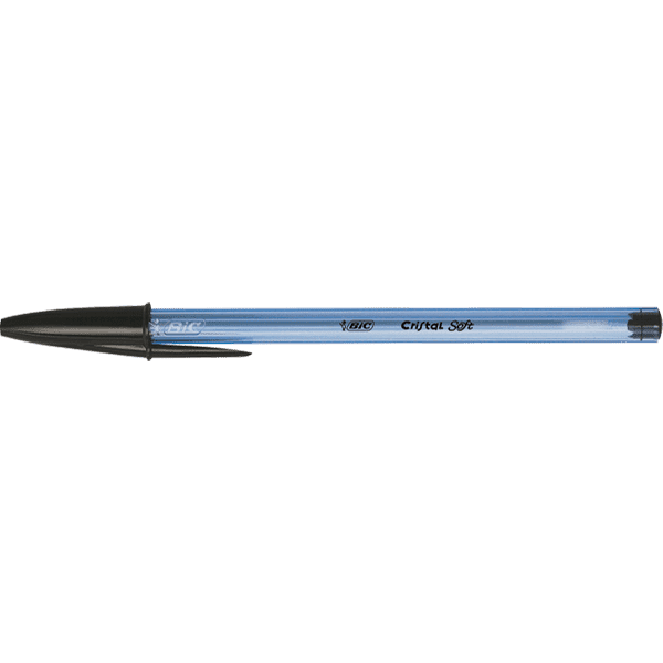 Bic Cristal Soft Ballpoint Pen 1.2mm Tip 0.35mm Line Blue (Pack 50) - Hunt  Office UK