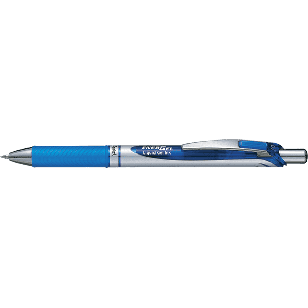 2 Stylo Gel Pen 0.7 mm noir et bleu