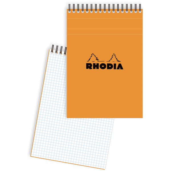 Bloc notes A4 lignes et marges 80 feuilles Rhodia