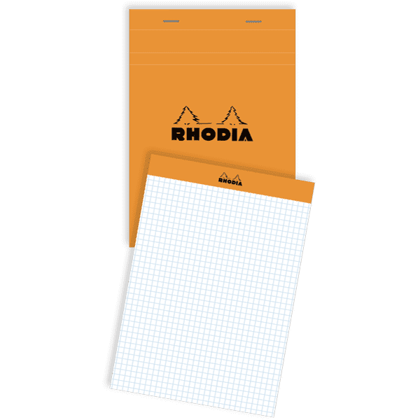 Bloc-notes à spirales RHODIA - quadrillé 5 x 5 mm