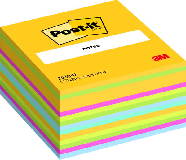 POST-IT Marque-pages Post-it® en papier, 10 blocs de 50 feuilles, couleurs  assorties