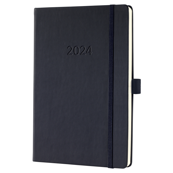 AGENDA CONCEPTUM SEMAINIER A5 VERTICAL NOIR *2024*