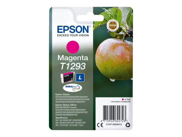 Cartouche d'encre compatible avec Epson T1293 Magenta