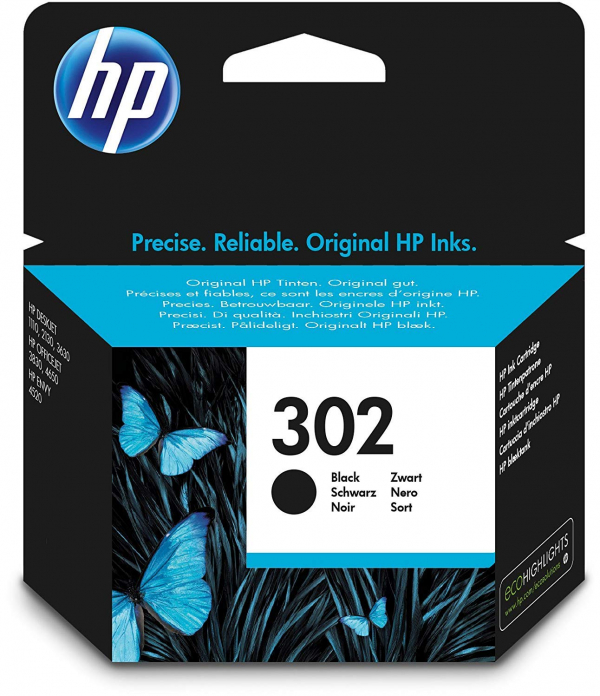 HP Cartouche d encre noire N°302 XL 