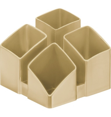 POT A CRAYON SCALA 4 COMPARTIMENTS CARAMEL