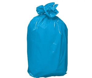 SAC POUBELLE 120L BASSE DENSITE 70/110 BLEU - paquet de 25