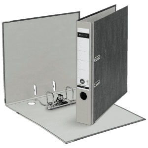 CLASSEUR CARTON A LEVIER 5cm LEITZ 1050 GRIS