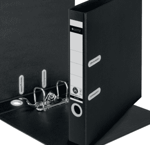 CLASSEUR A LEVIER CARTON 5CM LEITZ RECYCLE 1019 NOIR