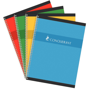 CAHIER 240/320 SPIRALE Q5 90 FEUILLES 70g CONQUERANT