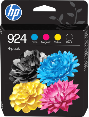 CARTOUCHE JET D'ENCRE HP N°924 MULTIPACK NOIR, CYAN, MAGENTA, YELLOW 6C3Z1NE 500 Pages + 3x400 Pages