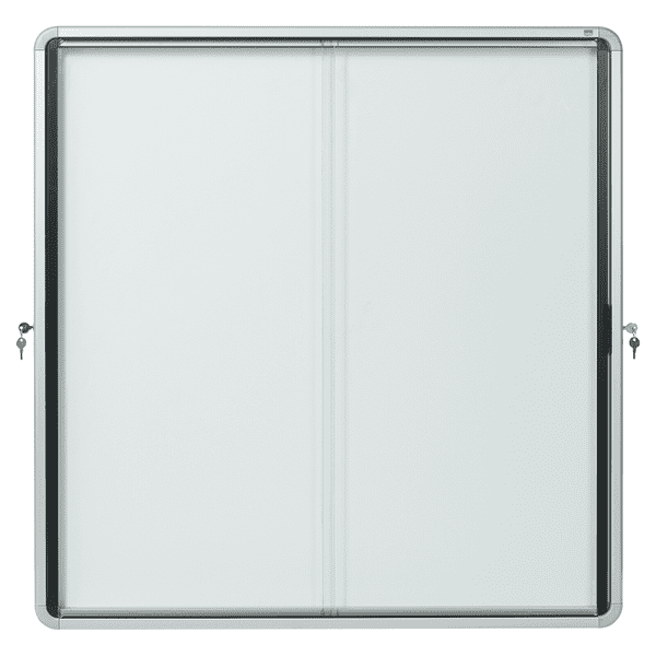 VITRINE D'INTERIEUR PORTES COULISSANTES FOND METAL H100/L97.2/5.4cm 12 ...